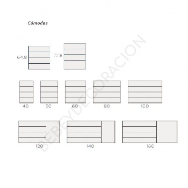 Chifonier Front cuatro cajones