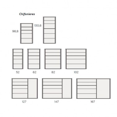 Chifonier Tempo cuatro cajones