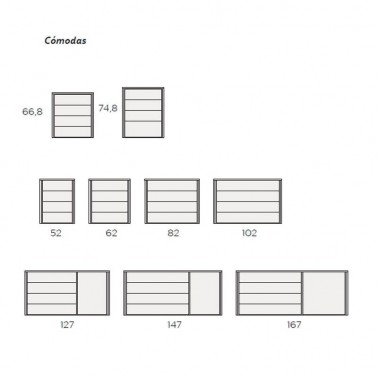 Chifonier Tempo seis cajones
