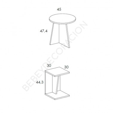 Composicion mesitas auxiliares