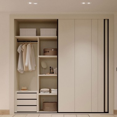 Armario dos correderas interiores