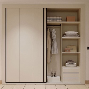 Armario dos correderas interiores