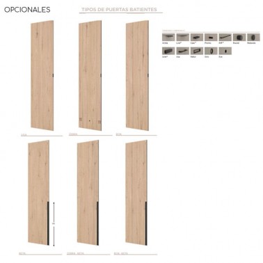 Armario cuatro puertas plegables correderas