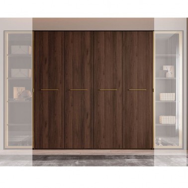 Armario cuatro puertas plegables correderas