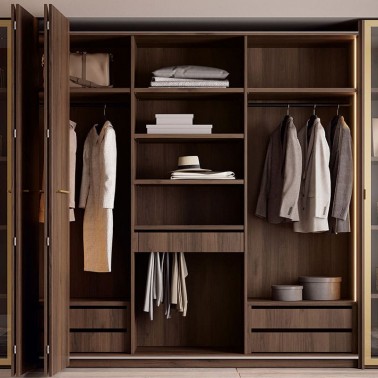 Armario cuatro puertas plegables correderas