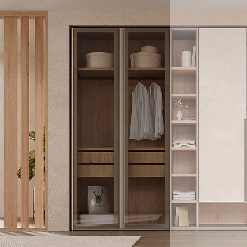 Armario dos puertas vitrina Allegro