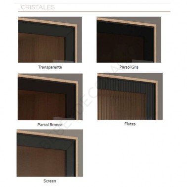 Armario dos puertas vitrina Allegro