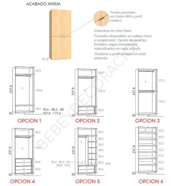 Armario dos puertas Anima RLV