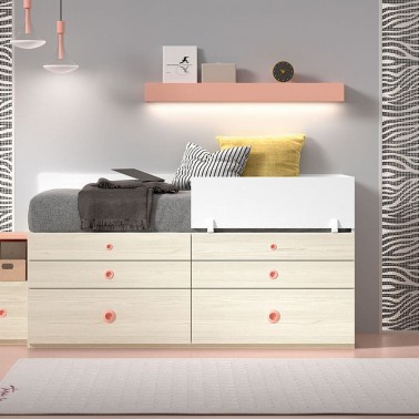 Cama modular con bandeja extraible