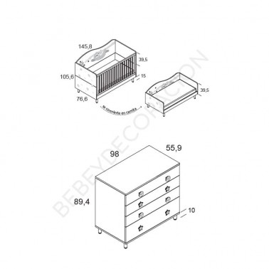 Habitacion Perezoso cuna y comoda