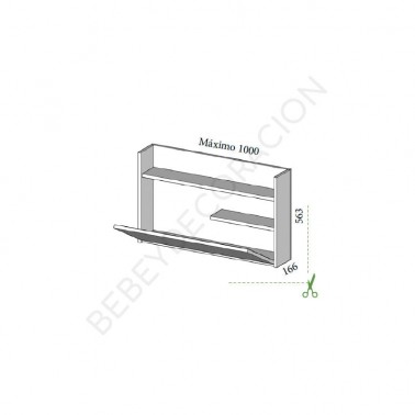 Mesa abatible para colgar Montes