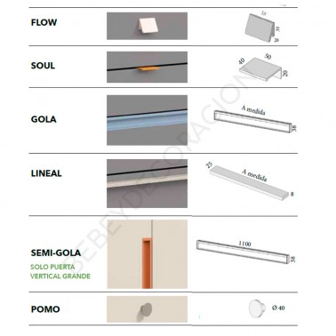 Arcon mesa extensible recta diafana