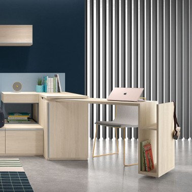 Arcon mesa giratoria con libreria