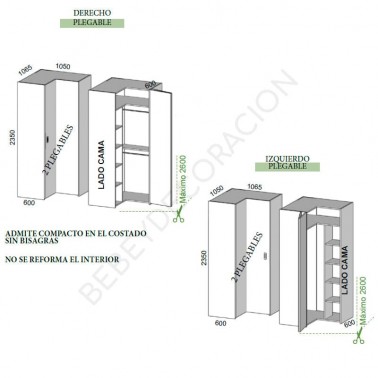 Armario rincon angular Montes