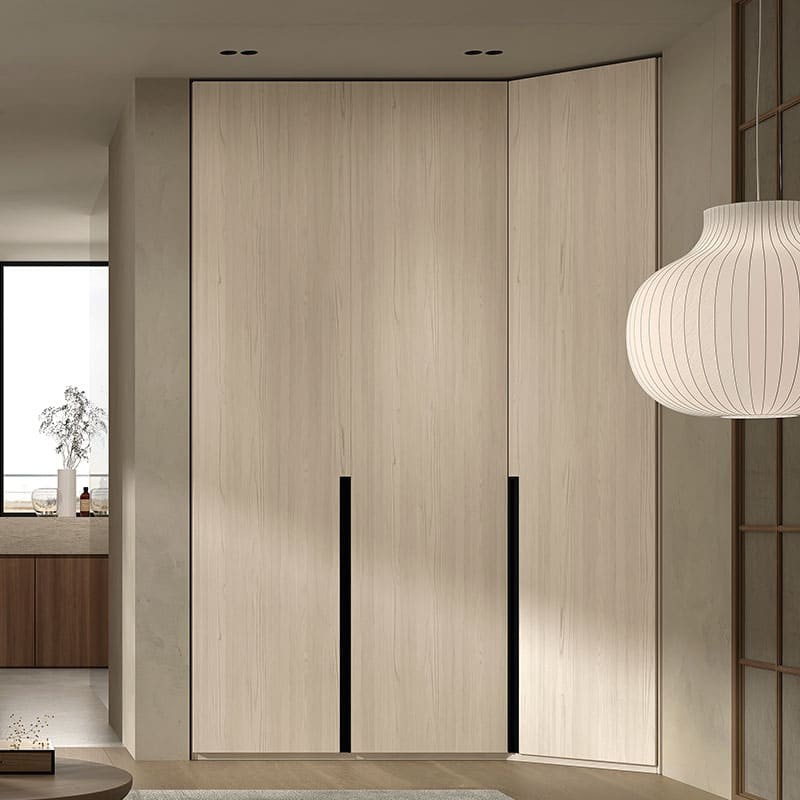 Armario rincon chaflan puertas plegables