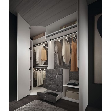 Armario rincon chaflan con cajones Montes