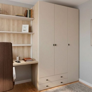 Armario tres puertas dos cajones Ros