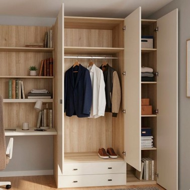 Armario tres puertas dos cajones Ros