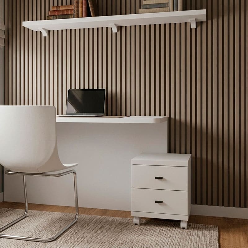 Mesita Up dos cajones Ros