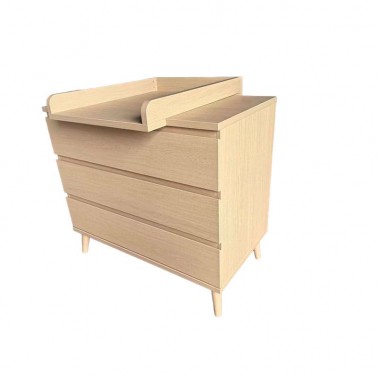 Comoda cambiador Firenze roble