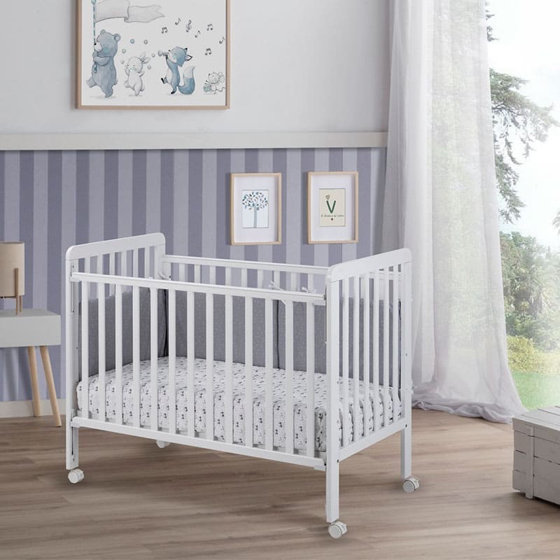 Cuna colecho Bari 60x120 con ruedas