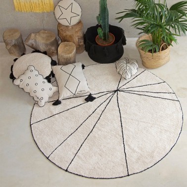 Alfombra Lavable Trace Beige Lorena Canals