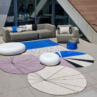 Alfombra Lavable Trace Beige Lorena Canals
